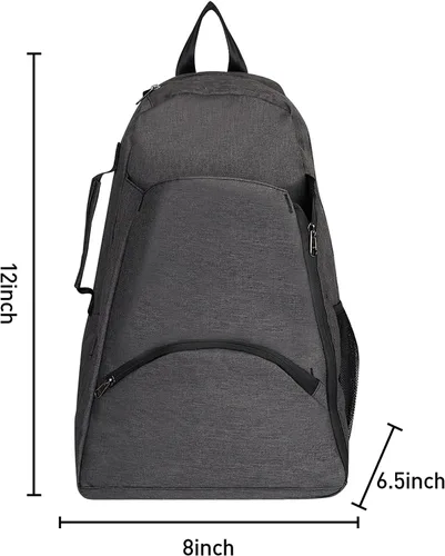 Vista 3 de Mochila de tenis - Bolsas de tenis para mujeres y hombres para sostener 1 o 2 raquetas/raquetas de tenis, bolsa deportiva multifuncional
