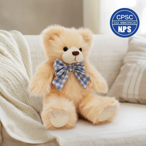Vista 2 de MorisMos Oso de Peluche Relleno, Pequeño Oso de Peluche de 14'' Juguete de Peluche Regalo para Niño Niña Bebé Adolescente Adulto, Tierno Juguete