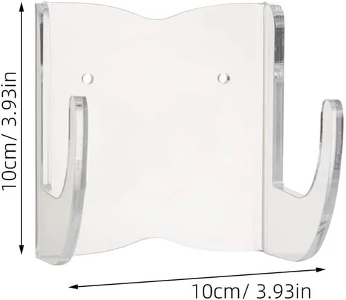 Vista 2 de DOITOOL Soporte de pared para guitarra horizontal, acrílico transparente acústica/clásica/eléctrica, soporte para ukelele banjo, exhibición