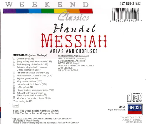Vista 2 de Handel: Messiah Arias & Choruses