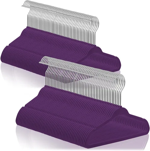 Vista 17 de Casafield 100 perchas de terciopelo para bebé, tamaño de 11 pulgadas para ropa de bebés y niños pequeños, color gris