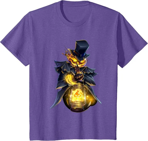 Vista 11 de Halloween Pumpkin Scary Jack O Lantern Boy Girl Men Women T-Shirt Negro