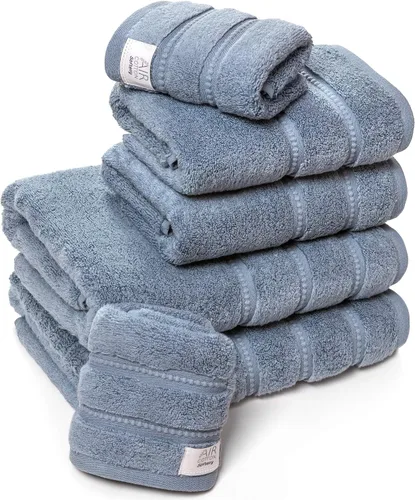 Vista 7 de Softerry Juego de toallas de baño de felpa prémium Zero Twist, 100% algodón suave, longitud de algodón egipcio, extra absorbentes, calidad de hotel