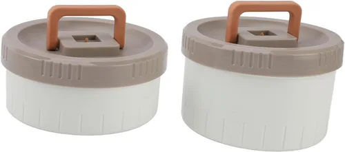 Vista 7 de Caja de acero inoxidable aislada, tarro de alimentos aislado de acero inoxidable de 5 capas apilable con correa a prueba de fugas para microondas