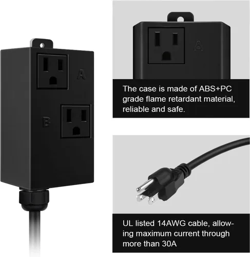 Vista 3 de Interruptor automático de vacío para herramientas eléctricas, tecnología única de detección de corriente de Etoolcity para retrasar el encendido