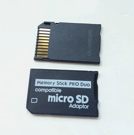 Vista 2 de TF to MS Pro Duo Card Adapter Converter Memory Stick For Sony PSP 1000 2000 3000