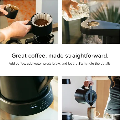 Vista 4 de Ratio Six Series 2 - Cafetera de goteo, jarra térmica de 8 tazas Negro
