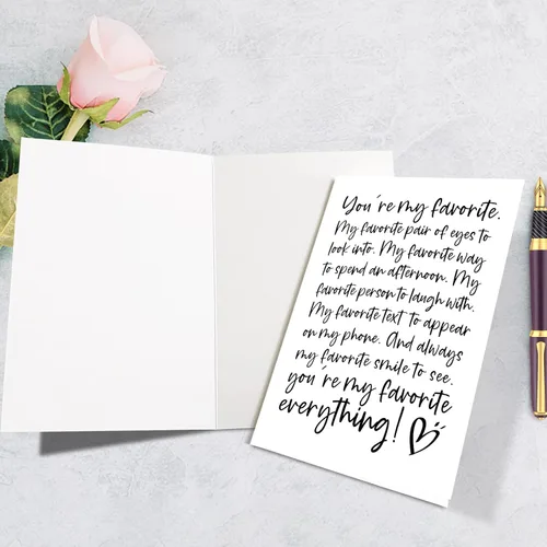 Vista 2 de Supoeguk Tarjeta romántica de aniversario de poema para hombres, tarjeta de cumpleaños para novio, marido, tarjeta de amor para él, You Are My