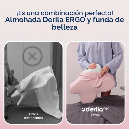Vista 8 de Derila Ergo - Funda de almohada de mezcla prémium con funda de almohada