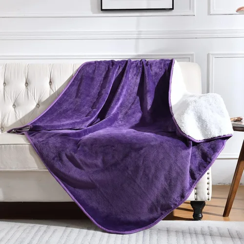 Vista 10 de Manta impermeable para cama, sofá, manta líquida suave a prueba de orina para perro, cachorro, gato, protector reversible de vellón Sherpa