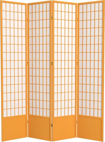 Vista 25 de Red Lantern Pantalla Shoji de 7 pies de alto, color natural, 8 paneles
