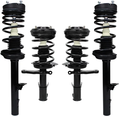 Vista 24 de Detroit Axle - 4 piezas de soportes para Toyota 2004 2005 2006 2007 2008 2009 Prius, soportes delanteros y traseros con resortes helicoidales