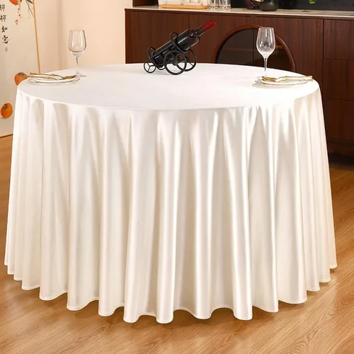 Vista 7 de Manteles de mesa de comedor, 63 x 63 pulgadas, cuadrado, dobladillo azul irregular, mantel de satén de color sólido