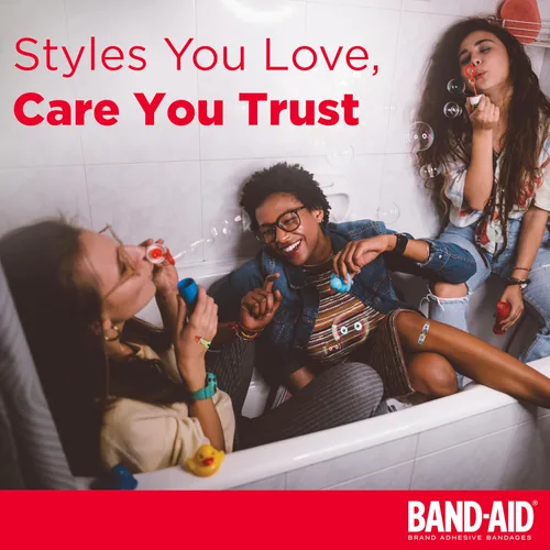 Vista 7 de Paquete de vendas adhesivas de la marca BAND-AID para niños, Disney Princess, surtido, 20 unidades y vendas adhesivas de la marca BAND-AID, Disney