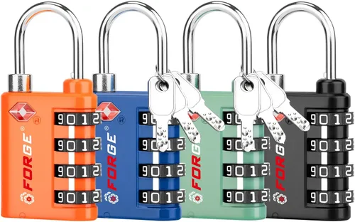 Vista 19 de Forge Doble apertura: cerradura con llave o combinación, cerradura aprobada por la TSA para equipaje, estuche pelícano, viajes, gimnasio, escuela