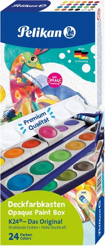 Vista 5 de Pelikan Caja de pintura K24® (incluye blanco opaco, 24 colores, 1 unidad)