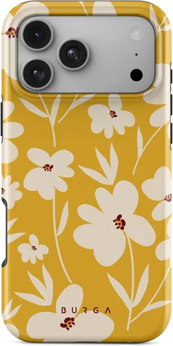 Vista 33 de BURGA - Funda p/teléfono compatible con iPhone 13 Pro, carcasa rígida híbrida de 2 capas + Funda protectora de silicona, almendras latte a lunares
