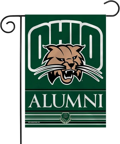 Vista 45 de Rico Industries NCAA Alumni - Bandera de jardín de doble cara de 13 x 18 pulgadas