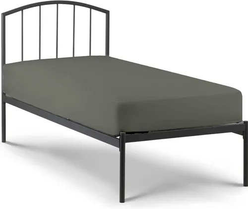 Vista 22 de Sábana bajera ajustable de tamaño para catre de 30" x 75", 100% algodón egipcio, perfecta para literas de campamento/casas rodantes/camas de Gris