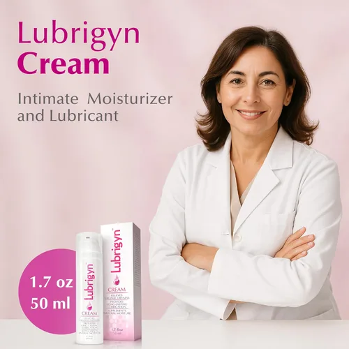 Vista 2 de Lubrigyn - Crema para el cuidado femenino, fusión de lubricante íntimo hidratante a base de aceite natural con ácido hialurónico y fitoextracto