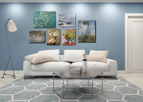 Vista 3 de msspart Almendro en flor por Vincent Van Gogh Pinturas al óleo reproducción, Impresión Giclee en lienzo Arte en pared para dormitorio, baño