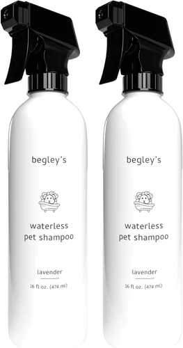 Vista 18 de Begley's - Champú sin enjuague sin agua para mascotas, limpieza sin baño, desodorizante y remoción de olores para un pelaje brillante y con olor