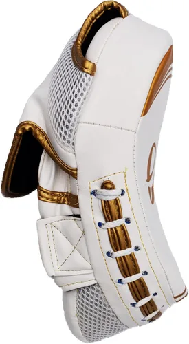 Vista 4 de UFG Ultimate - Elite Focus Pad Oro Blanco - Boxeo MMA Muay Thai Training