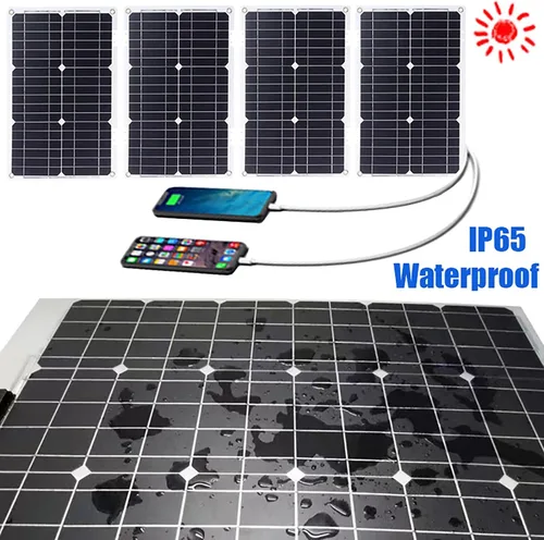 Vista 7 de Kit de inversor solar de 4000 W/6000 W con paneles de 100 W y controlador de carga de 50 A, sistema de energía fuera de la red para respaldo