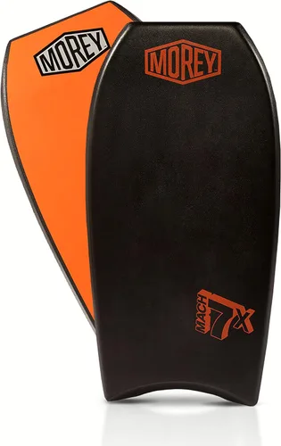 Vista 3 de Morey Mach 7X Bodyboard - TC8 Deck - Crescent Tail - X Flex Mesh - Polypro Core - HDPE Slick - Cuerda de varilla de potencia