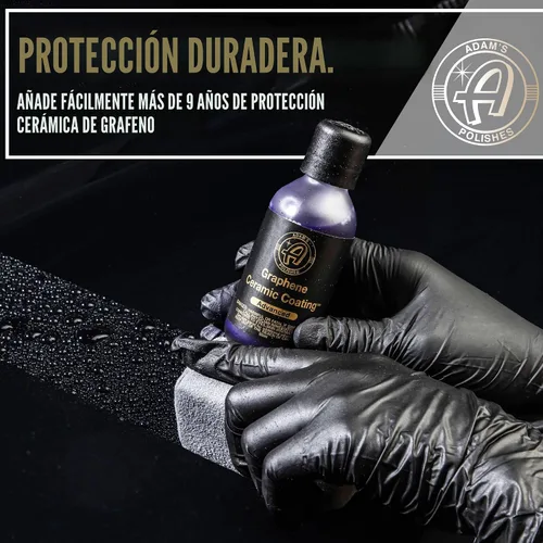 Vista 5 de Adam's Polishes Revestimiento de cerámica de grafeno avanzado 10H para detallado de autos, más de 9 años de protección del automóvil y tecnología