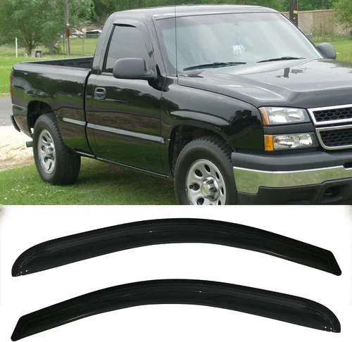 Vista 12 de 94515 Deflectores de viento para ventana Chevy Silverado/GMC Sierra 1500/2500HD/3500HD Crew Cab y Yukon XL/Suburban/Avalanche, protectores de lluvia
