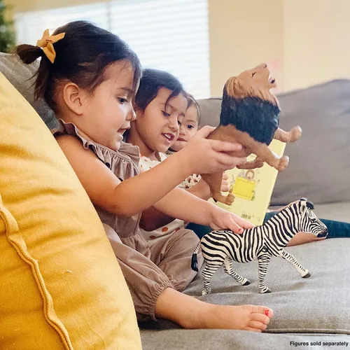 Vista 4 de Safari Ltd. Figura de cebra – Figura detallada de plástico de 5.85 pulgadas – Divertido juguete educativo para niños, niñas y niños a partir de 1 año