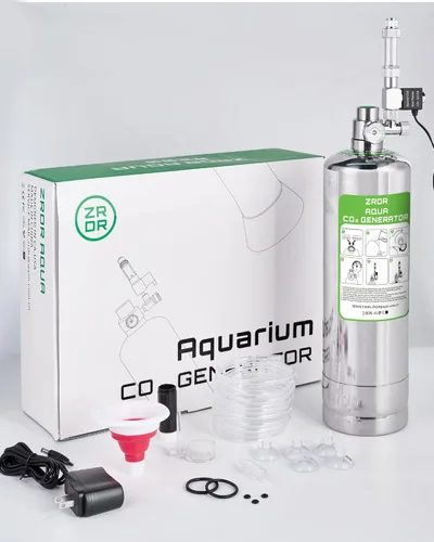 Vista 6 de Sistema de Co2 de acuario de 2L con manómetro para plantas de acuario