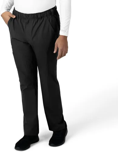 Vista 5 de Carhartt Ropa quirúrgica para hombre, Force Essentials, pantalones cargo de pierna recta, con 9 bolsillos Negro