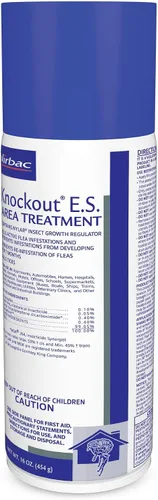 Vista 2 de Knockout ES Area Treatment - Spray para alfombras para pulgas y garrapatas, 16 onzas