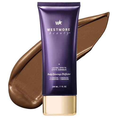 Vista 23 de Westmore Beauty Perfector de cobertura corporal – Maquillaje impermeable para piernas y cuerpo/bronceador para mujeres – El mejor maquillaje