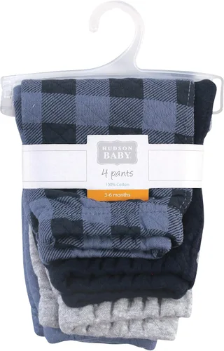 Vista 2 de Hudson Baby Baby Girls' Quilted Jogger Pants 4pk