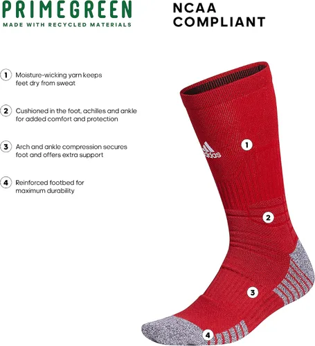 Vista 2 de adidas 5-Star Team Cushioned Crew Socks (1-Pair)