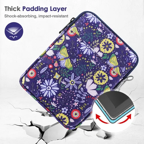 Vista 4 de MoKo Funda para Kindle de 6 a 7 pulgadas, funda protectora de nailon compatible con Kindle Paperwhite 2021, Fire 7 2022, totalmente nuevo