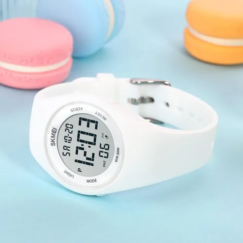 Vista 4 de FANMIS Moda mujeres hombres reloj deportivo digital estudiante electrónico al aire libre reloj deportivo militar multifunción luminoso impermeable