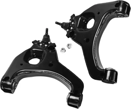 Vista 3 de Detroit Axle – 12 brazos de control superiores e inferiores delanteros con rótulas, barras de unión exteriores e interiores con topes, barras