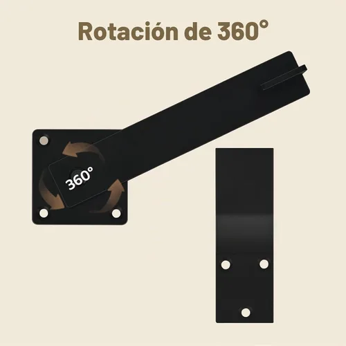 Vista 6 de Pestillo abatible para puerta de granero de 6 pulgadas, herrajes para puerta de cobertizo, puertas corredizas, negro mate 1P