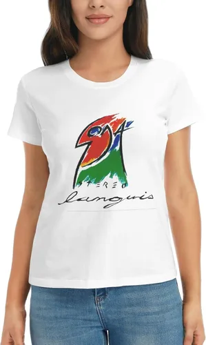Vista 6 de Soda Stereo Logo T Shirt Female Summer Tee Casual Short Sleeve Shirts