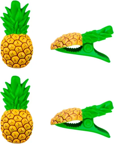 Vista 7 de 4 clips de toalla de playa para silla, clips de toalla de plástico verde cactus de gran tamaño, clips de piscina para evitar que la toalla se vuele