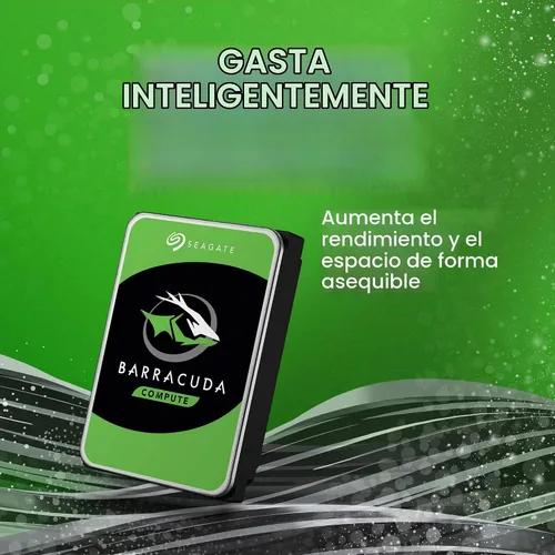 Vista 6 de Seagate BarraCuda - Disco duro interno de 1 TB, SATA de 3.5 pulgadas, 6 Gb/s, 7200 RPM, 64 MB de caché, para computadora de escritorio PC