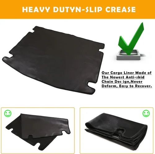 Vista 7 de Bandeja de piel de PVC negro para maletero de coche Toyota Supra A90 2018-2021