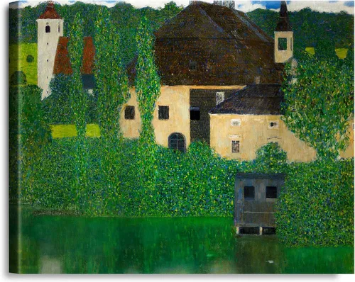 Vista 54 de A&T ARTWORK Avenue to Schloss Kammer por Gustav Klimt. Las reproducciones de arte clásico del mundo, impresiones en lienzo giclée para decoración