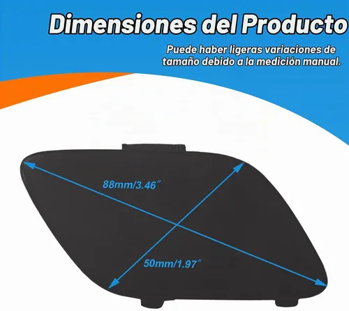 Vista 6 de Cubierta de gancho de remolque para parachoques delantero, tapa de ojo de remolque para BMW E92 Coupé E93 Convertible 3-Series 328i 335i 2007 2008