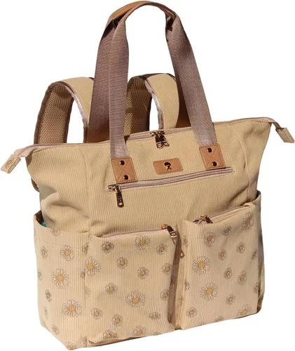 Vista 12 de ESVAN Bolsa de pañales Totepack Mochila 2 en 1 para mujer, multifuncional, de gran capacidad, con bolsillos aislados, viaje