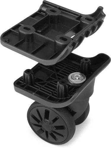 Vista 3 de Zoofen Repuesto de rueda de equipaje de reparación de maletas Ruedas giratorias Accesorios de equipaje (W249B, 2 piezas)
